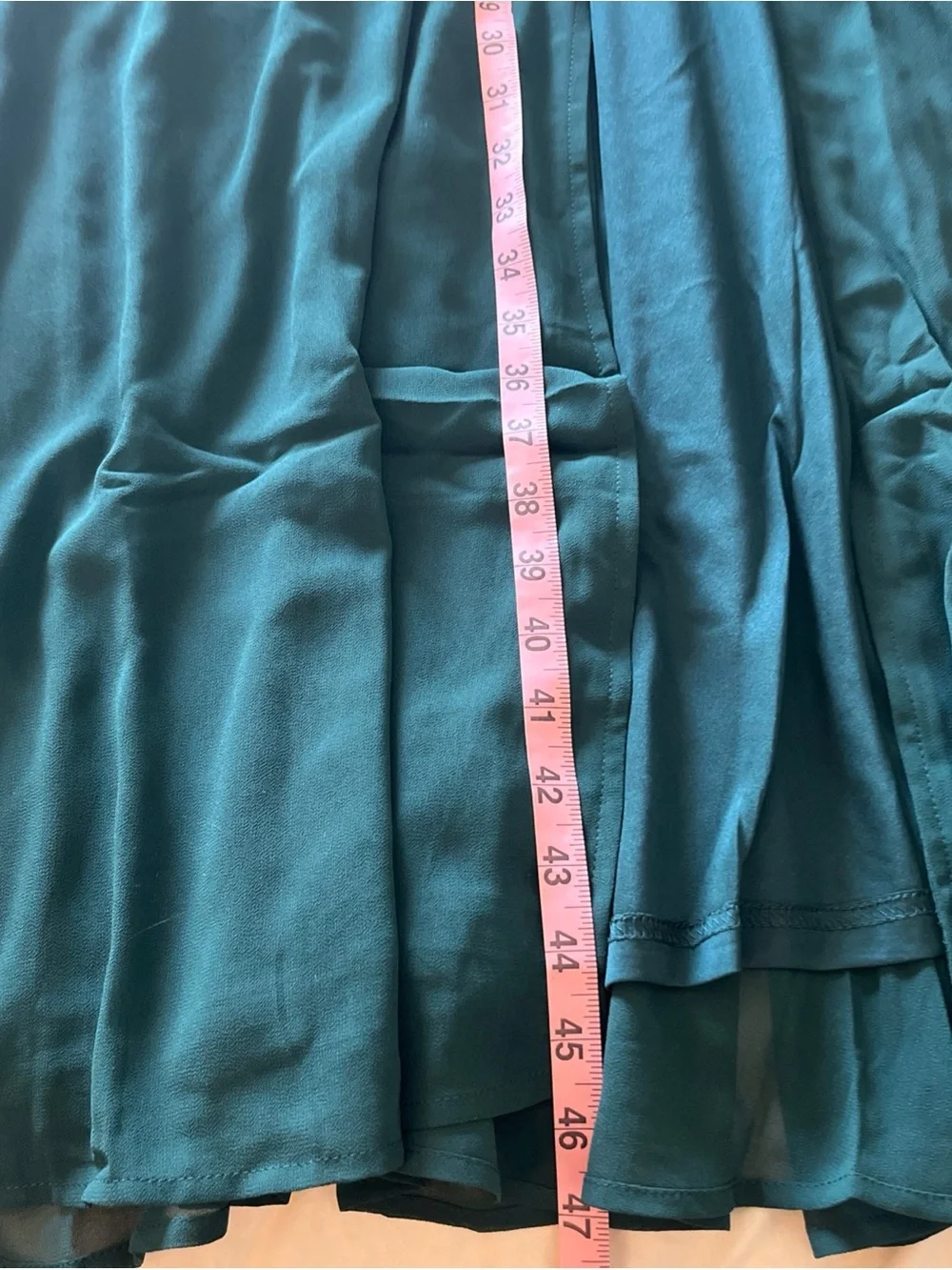 Lulu's Teal Green Long Sleeve V-Neck Maxi Dress